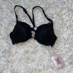 Savage X Fenty Romantic Corded Lace Front-Closure Push-Up 34B Bra (new w/tags)